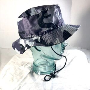 Momentum Performance Black & Gray Breathable Unisex Camouflage Bucket Hat